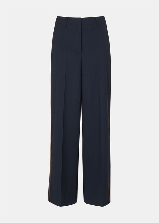 Navy Side Stripe Tailored Trouser