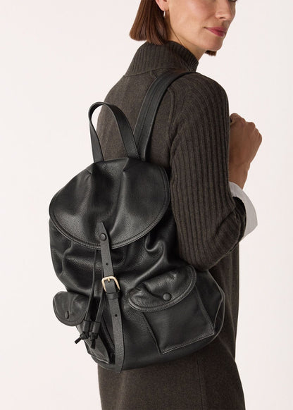 Black Sierra Pocket Detail Backpack