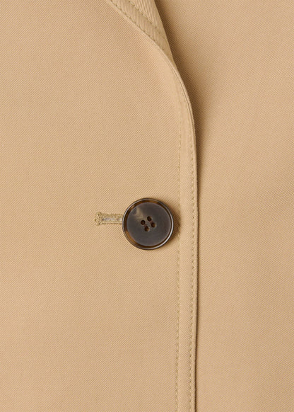 Neutral Soft Voluminous Trench Coat