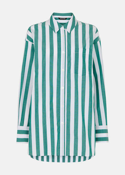 Green/Multi Stripe Oversized Shirt