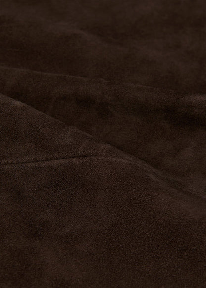 Chocolate Suede Trench Coat