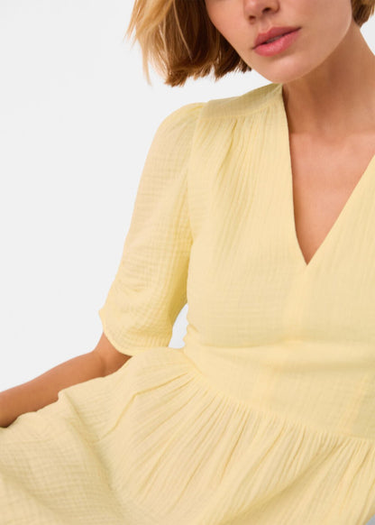 Butter Textured Cotton Midi Dress
