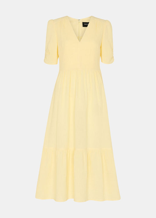 Butter Textured Cotton Midi Dress