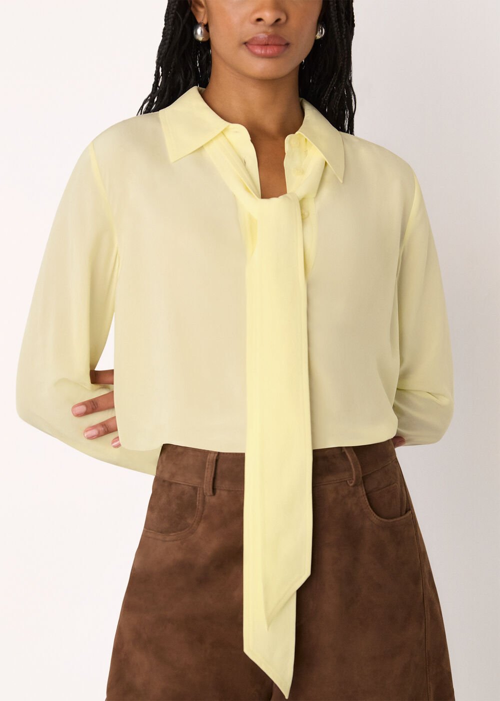 Butter Tie Detail Classic Shirt