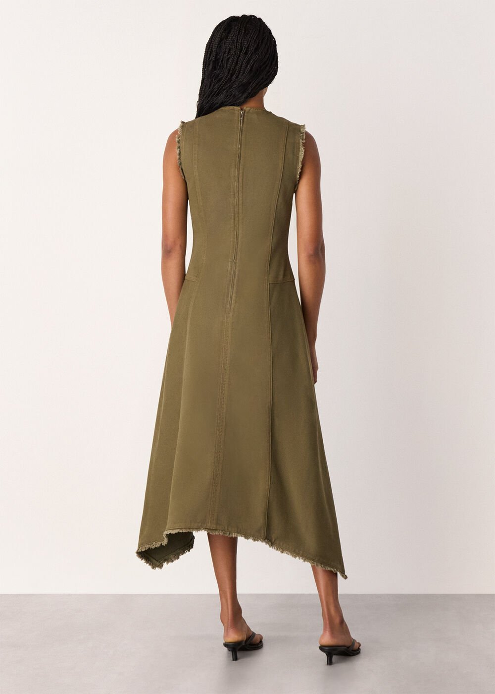 Khaki Utility Twill Dress