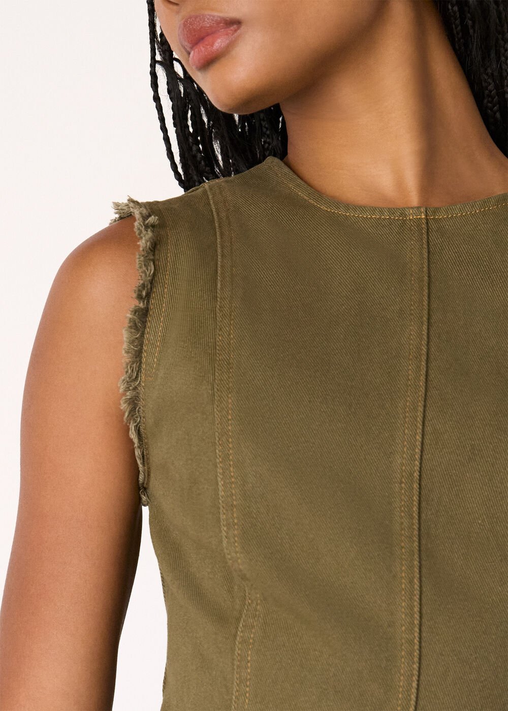 Khaki Utility Twill Dress