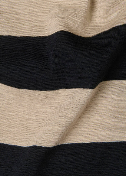 Black/Multi Wide Stripe Tee