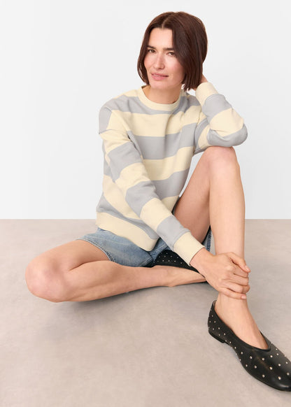 Blue/Multi Wide Stripe Sweat