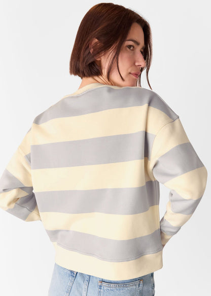 Blue/Multi Wide Stripe Sweat