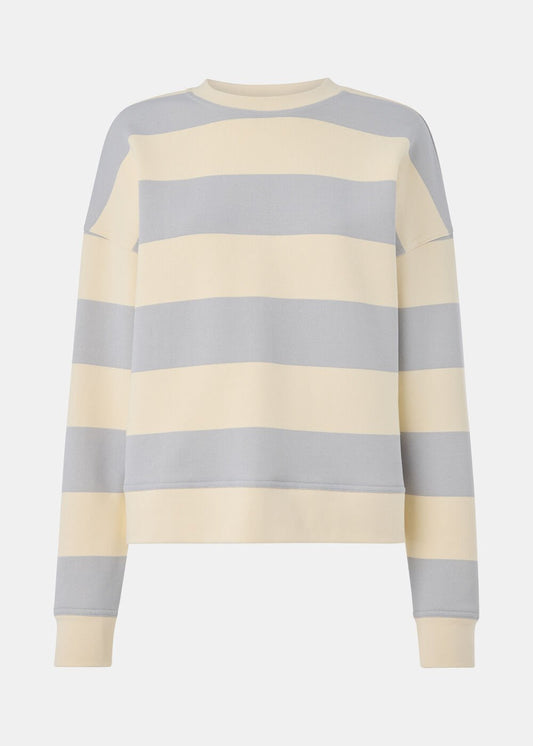 Blue/Multi Wide Stripe Sweat