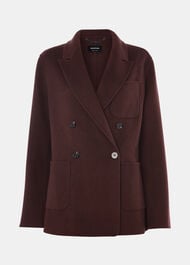 Chocolate Wool Blazer Coat