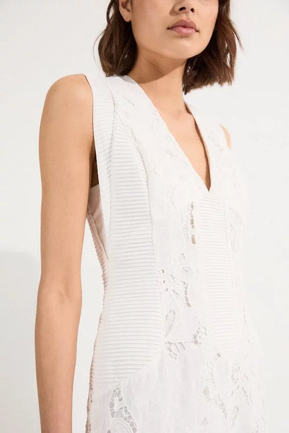 Cutwork Broderie Tiered Woven Maxi Dress
