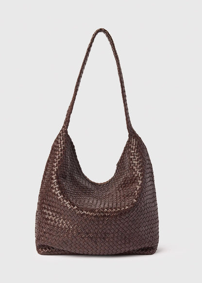 Chocolate Woven Tote Bag