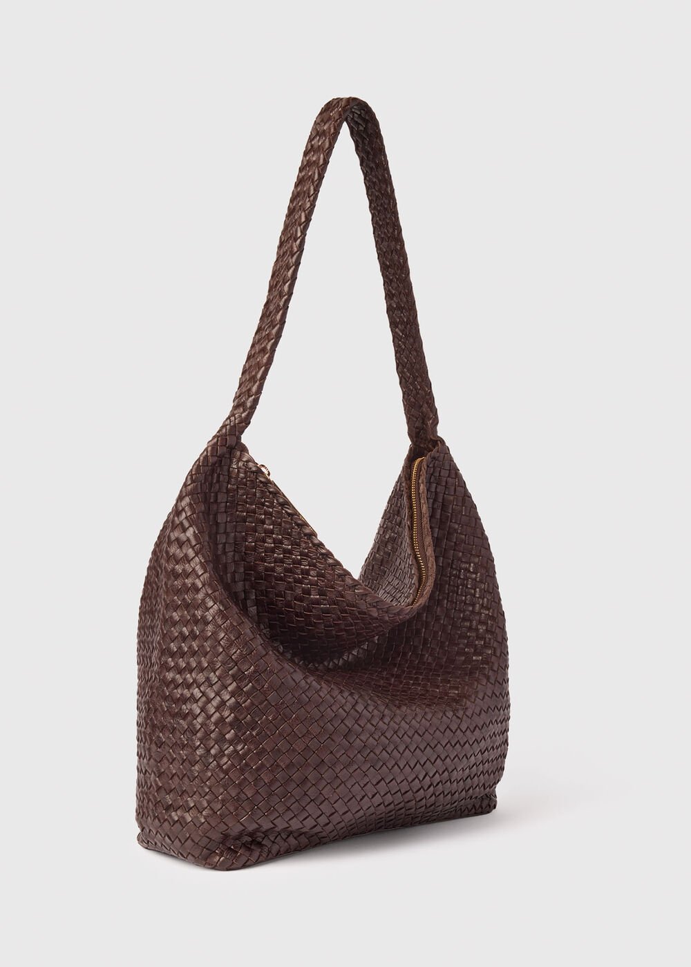Chocolate Woven Tote Bag