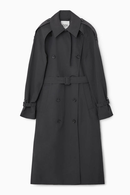 Convertible nylon trench coat