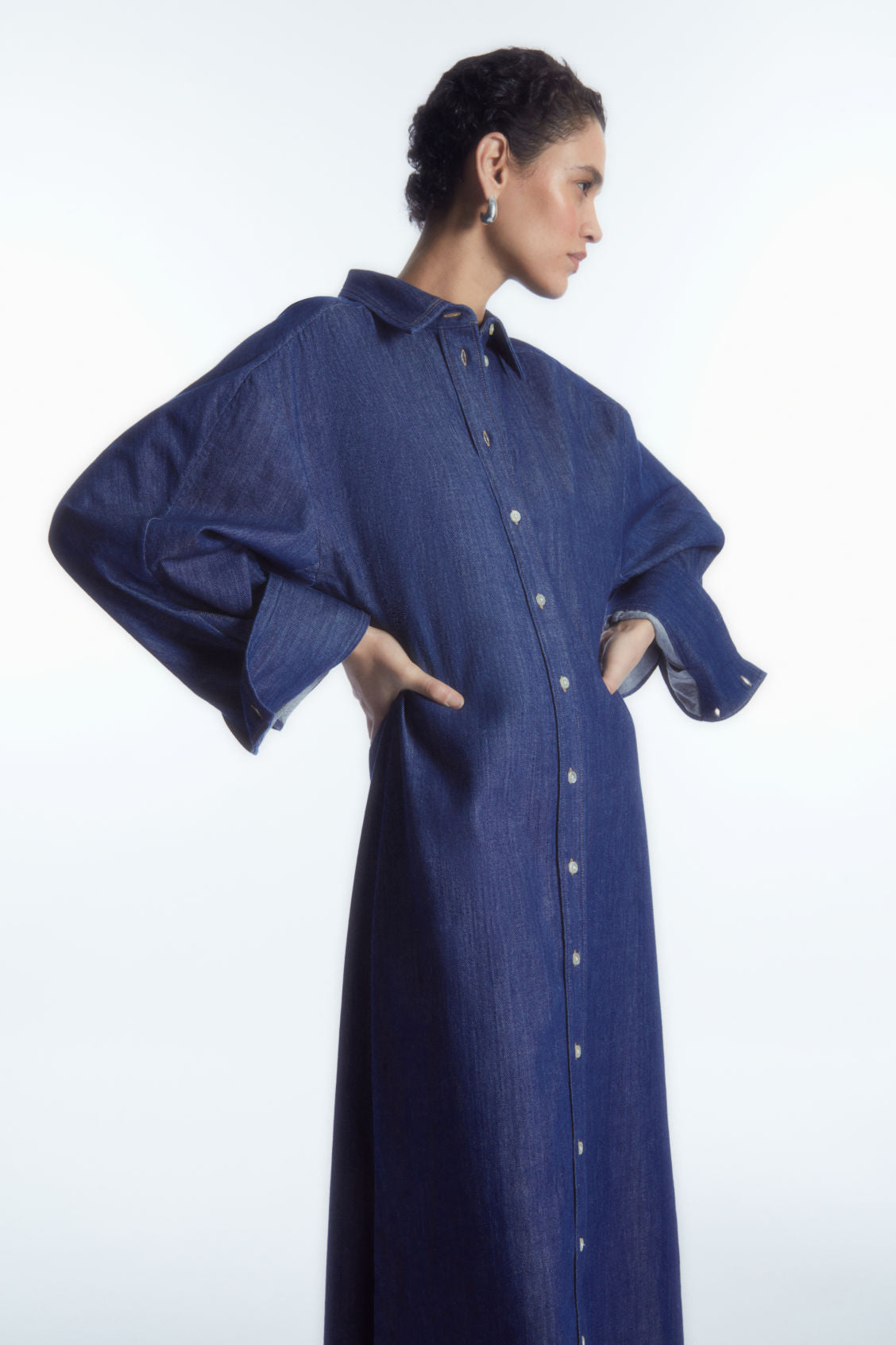 Denim shirt dress