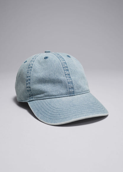 Denim baseball cap