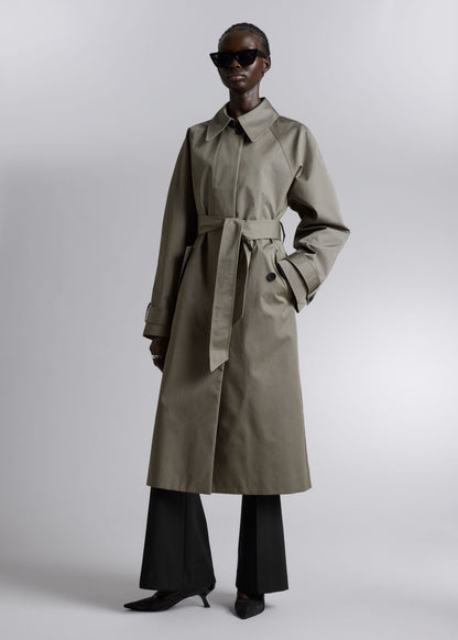 Single-breasted trench coat