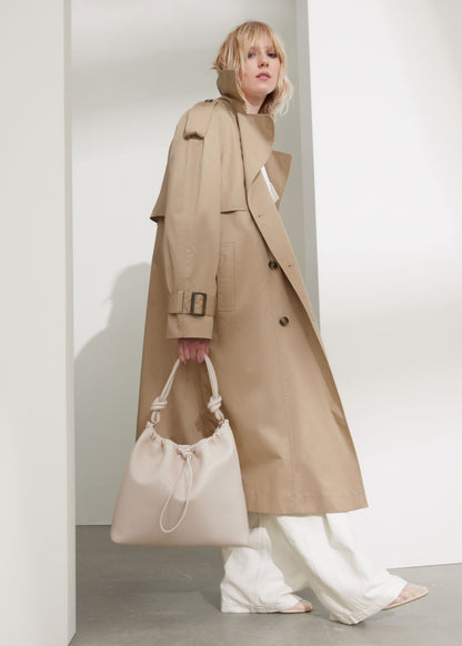 Buckle-belt trench coat