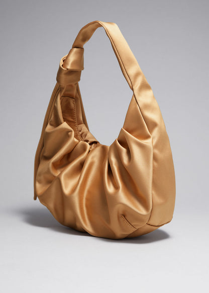 Satin shoulder bag