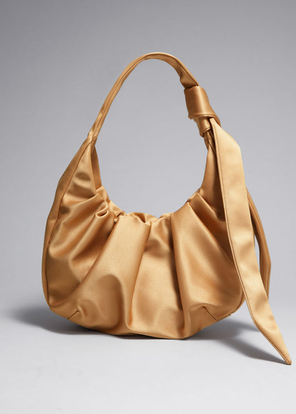 Satin shoulder bag