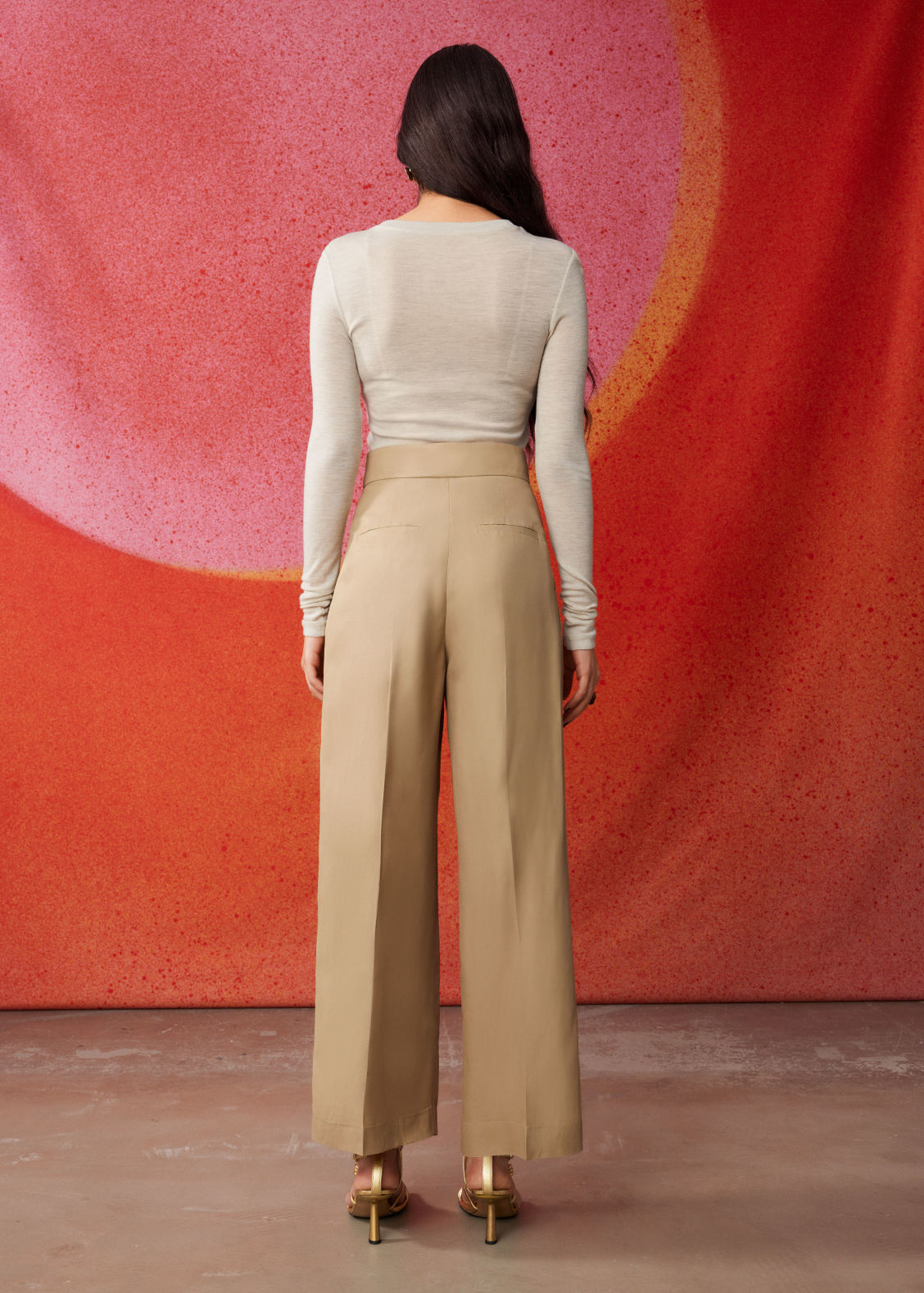 Straight tailored trousers