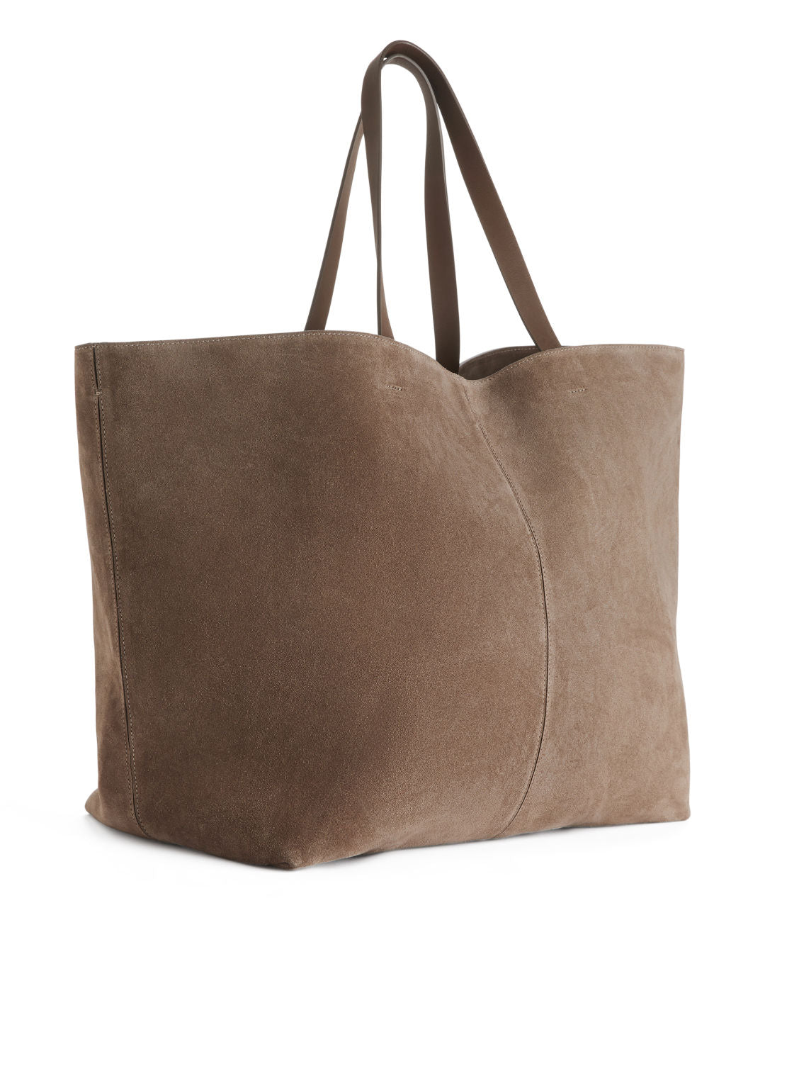 Suede tote bag