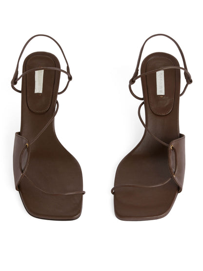 Leather strap sandals