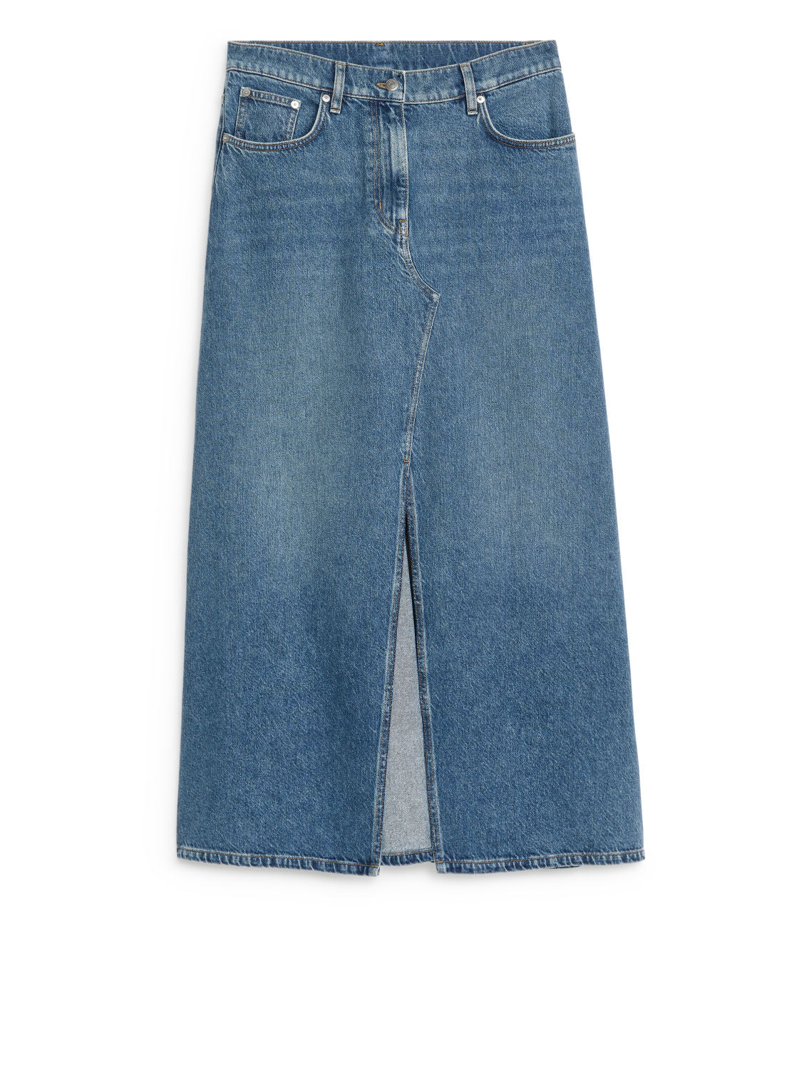 Maxi denim skirt