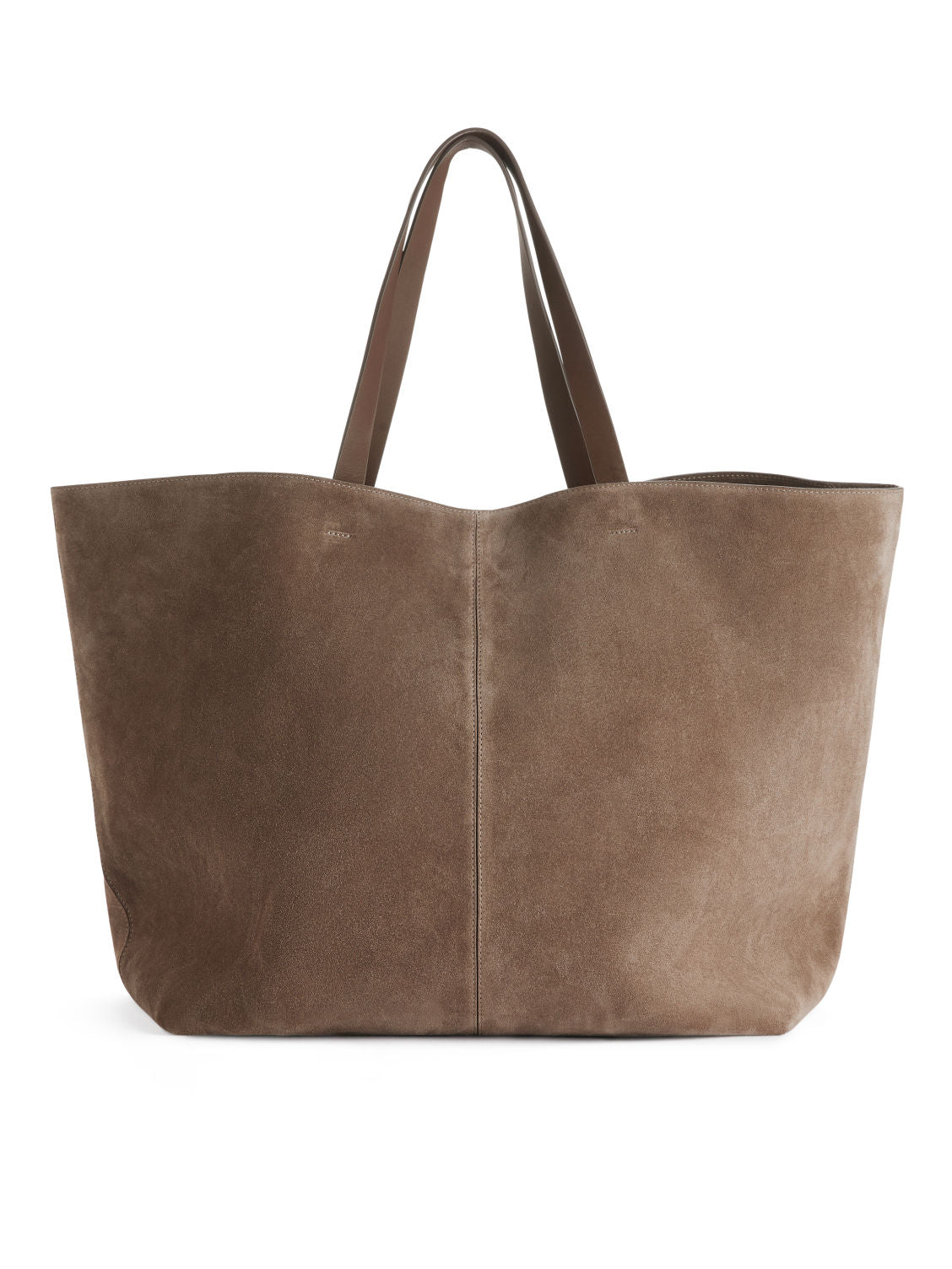 Suede tote bag