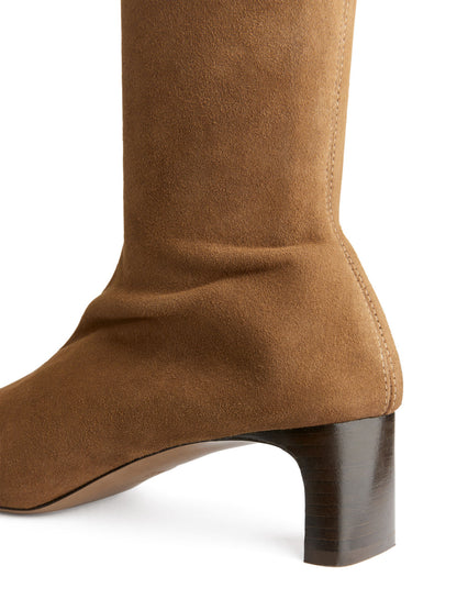 Suede over-knee boots