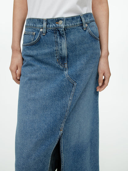 Maxi denim skirt