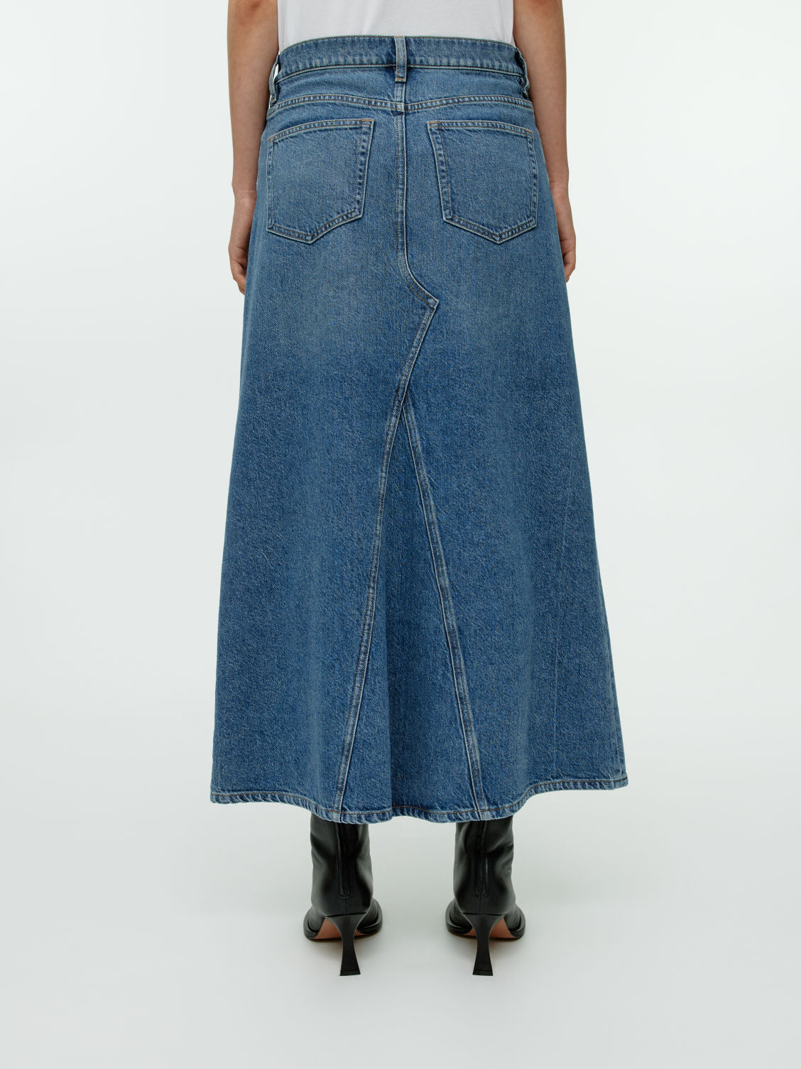 Maxi denim skirt