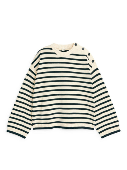 Oversized cotton jumper