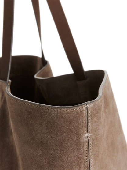 Suede tote bag