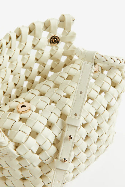 Braided crossbody bag