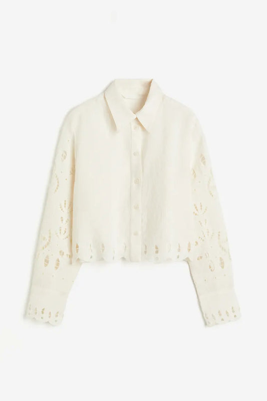 Broderie anglaise shirt