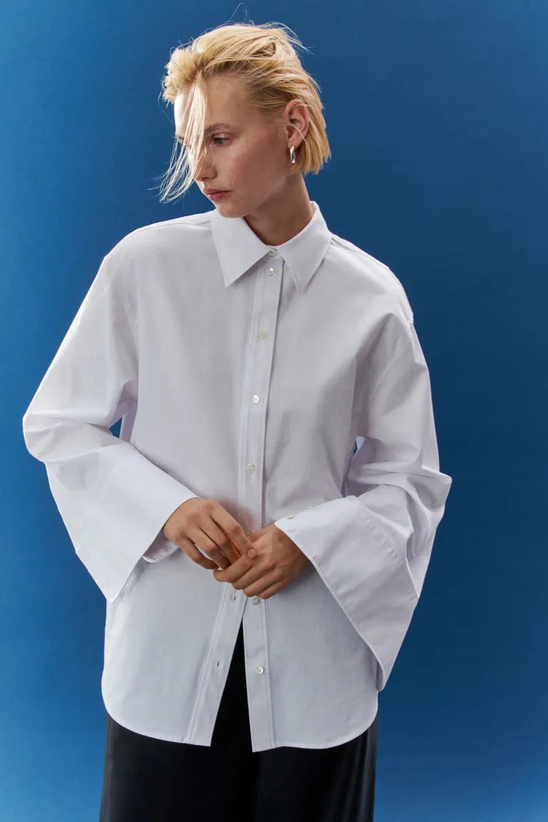 Silk-blend shirt