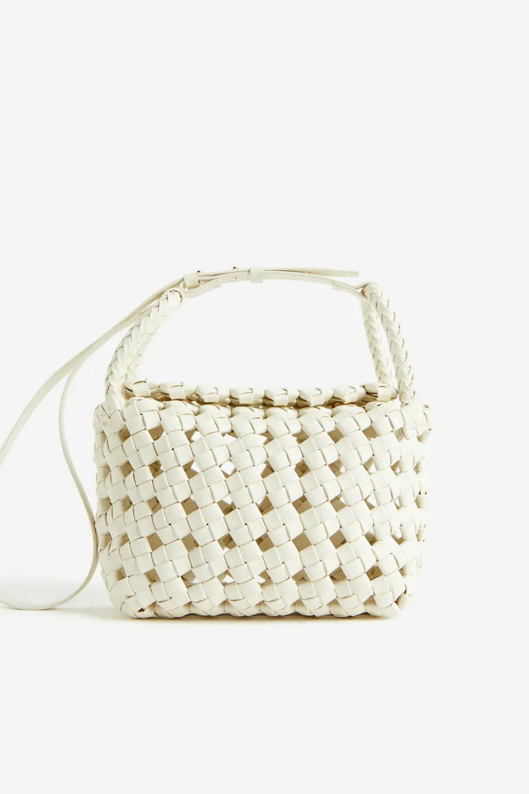 Braided crossbody bag