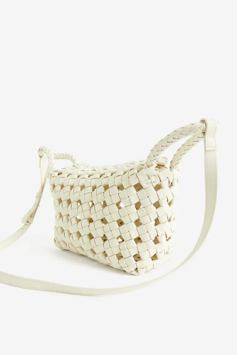 Braided crossbody bag