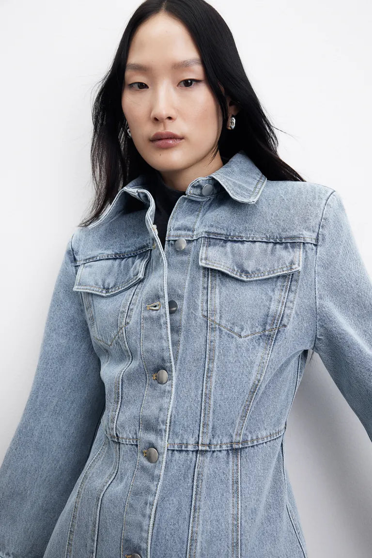 Denim shirt dress