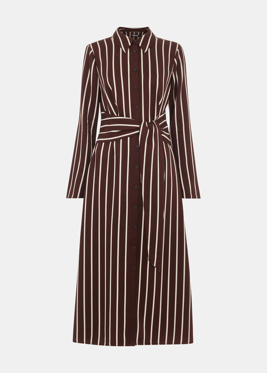 Stripe shirt dress