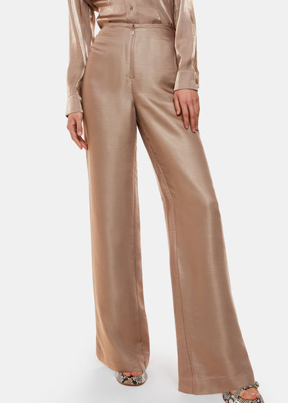 Pewter Teigan metallic trousers