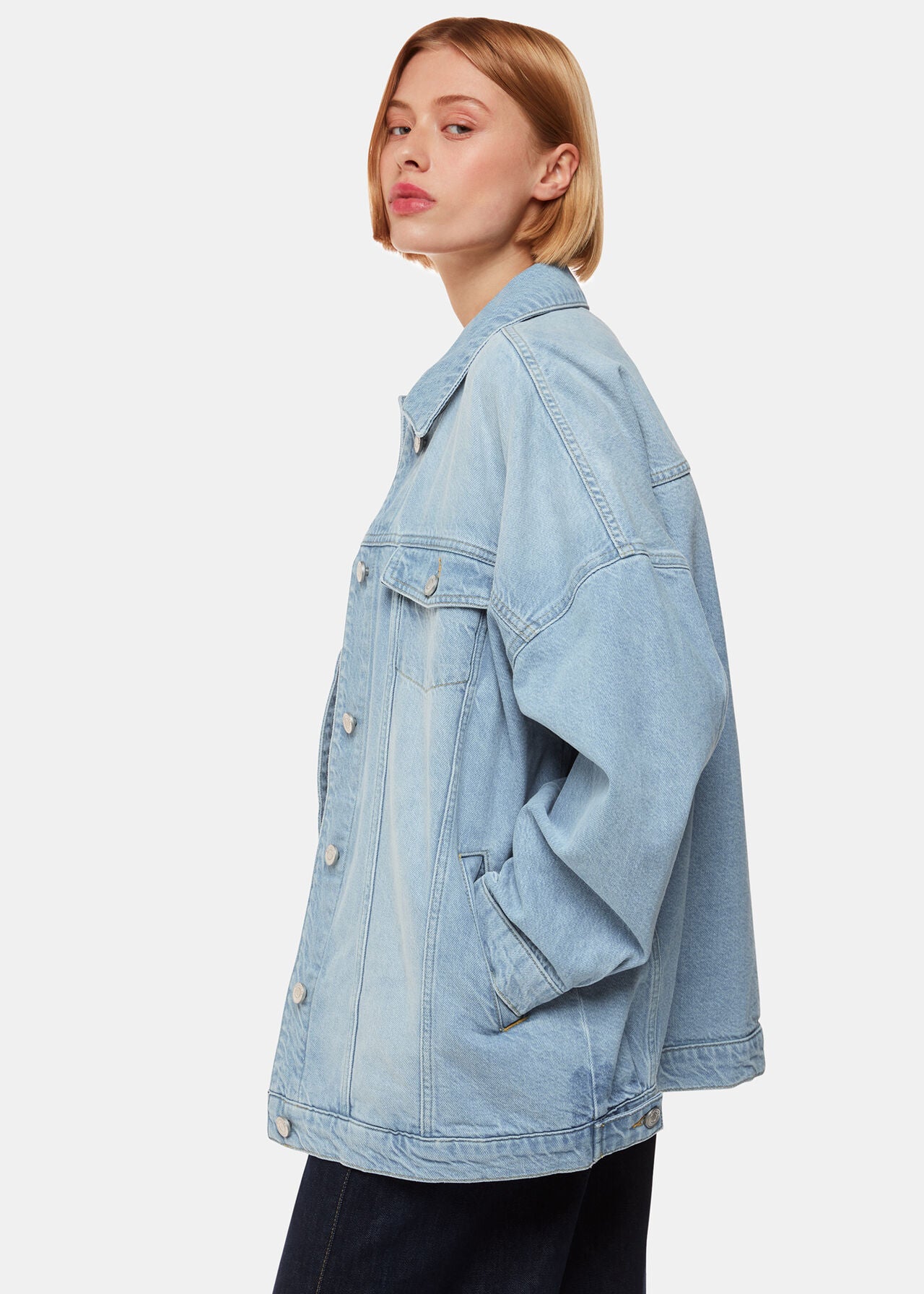 Oversized denim jacket