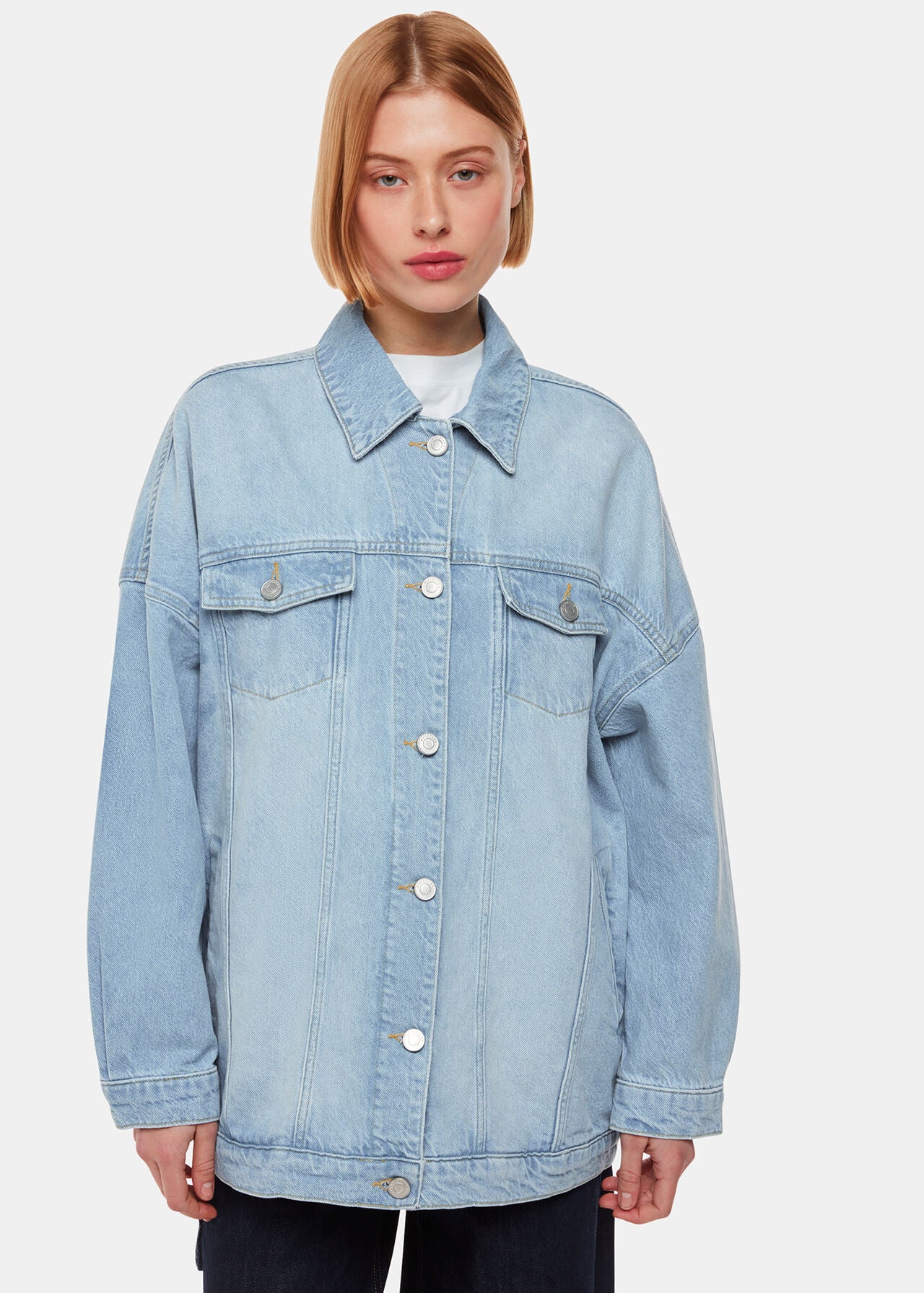 Oversized denim jacket