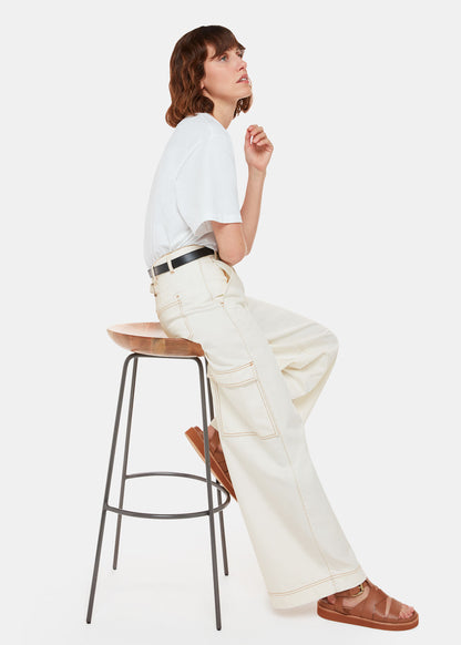 Wide leg cargo jeans